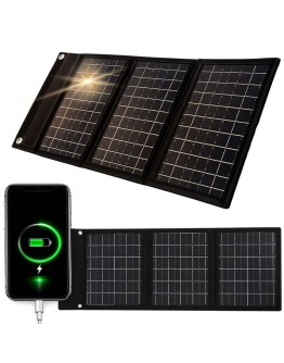 Преносим соларен панел 20w сгъваем USB зарядно устройство
